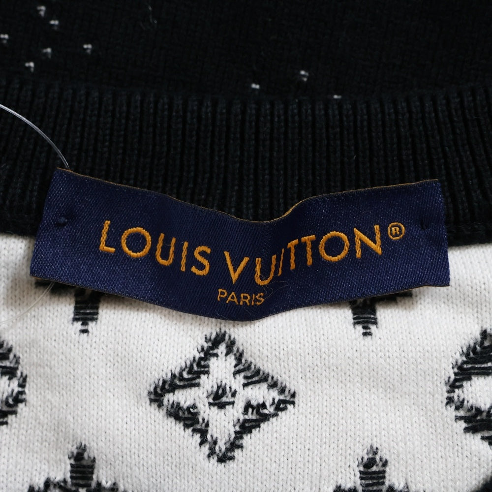 LOUIS VUITTON(ルイヴィトン) 24SS Gradient Monogram Sweat グラディエントモノグラムクルーネック スウェットトレーナー ブラック RM241Q USO HQN42W