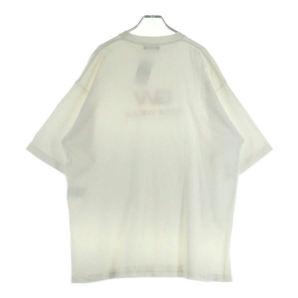 BALENCIAGA(バレンシアガ) 20AW GYM WEAR LOGO T-SHIRT ジム ウェア ロゴ プリント クルーネック 半袖Tシャツ カットソー ホワイト 620969 TIVD5