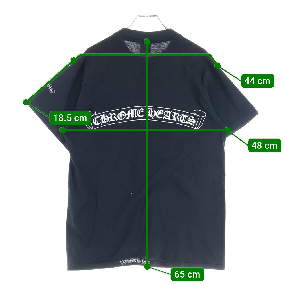 CHROME HEARTS(クロムハーツ) 90S VINTAGE anvilボディ 1ポケット スクロールラベルプリント 半袖プリントTシャツ カットソー ブラック