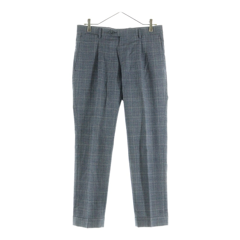 TAGLIATORE(タリアトーレ) グレンチェック 2B テーラードジャケット スラックス パンツ スリーピース セットアップ スーツ ネイビー/ホワイト 5SVJ22BOS