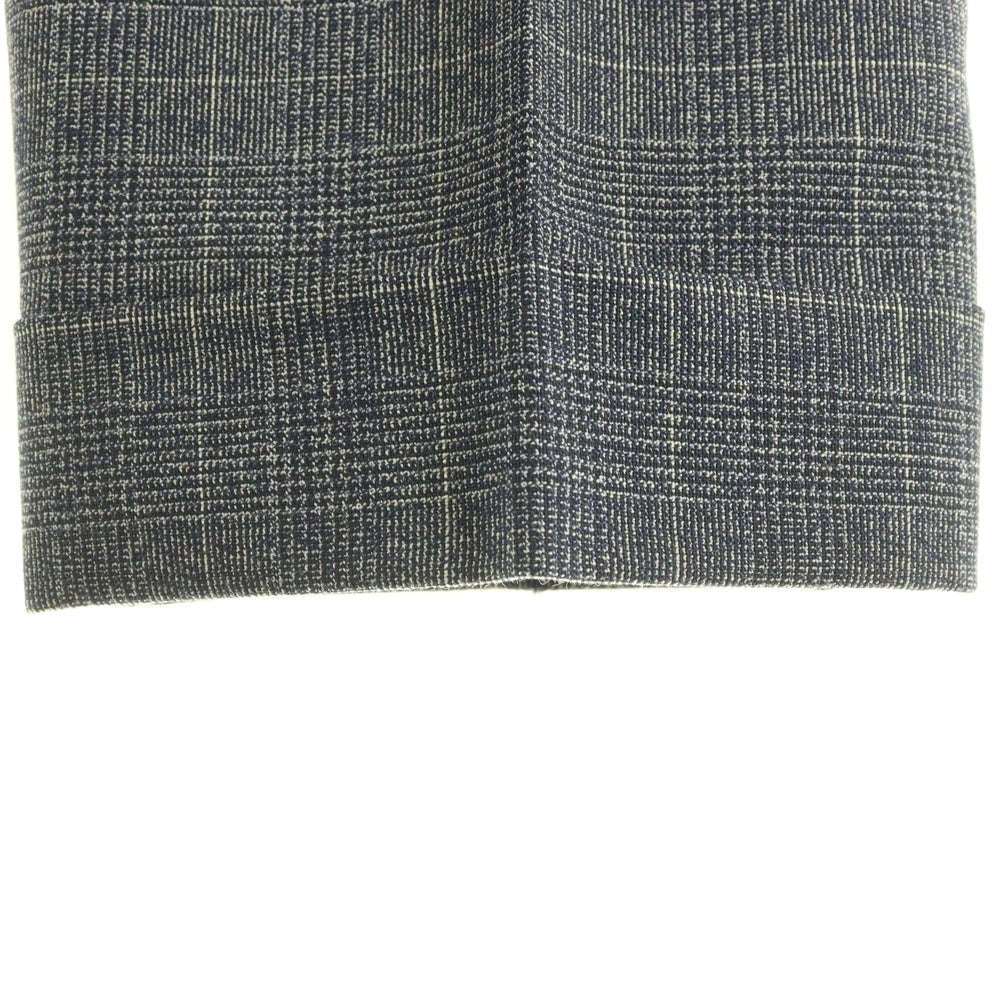 TAGLIATORE(タリアトーレ) グレンチェック 2B テーラードジャケット スラックス パンツ スリーピース セットアップ スーツ ネイビー/ホワイト 5SVJ22BOS