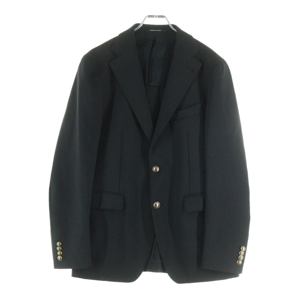 TAGLIATORE(タリアトーレ) メタルボタン ノッチドラペル ウール 2B テーラードジャケット ブラック 1SVS22B