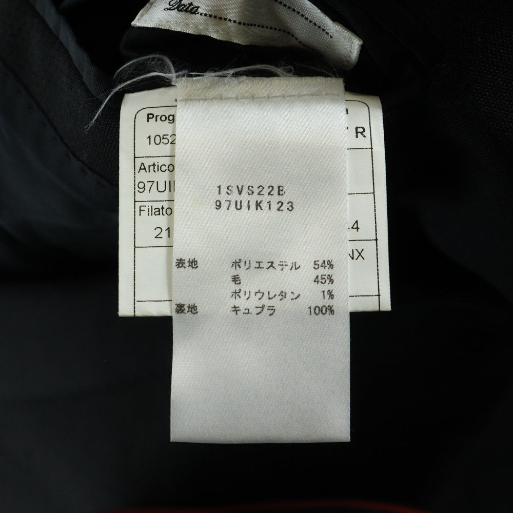 TAGLIATORE(タリアトーレ) メタルボタン ノッチドラペル ウール 2B テーラードジャケット ブラック 1SVS22B