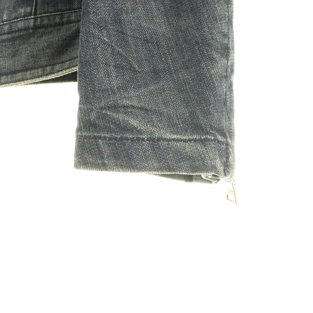 BURBERRY BLACK LABEL(バーバリー ブラックレーベル) ダブルライダース デニムジャケット インディゴ BMP17-216-28