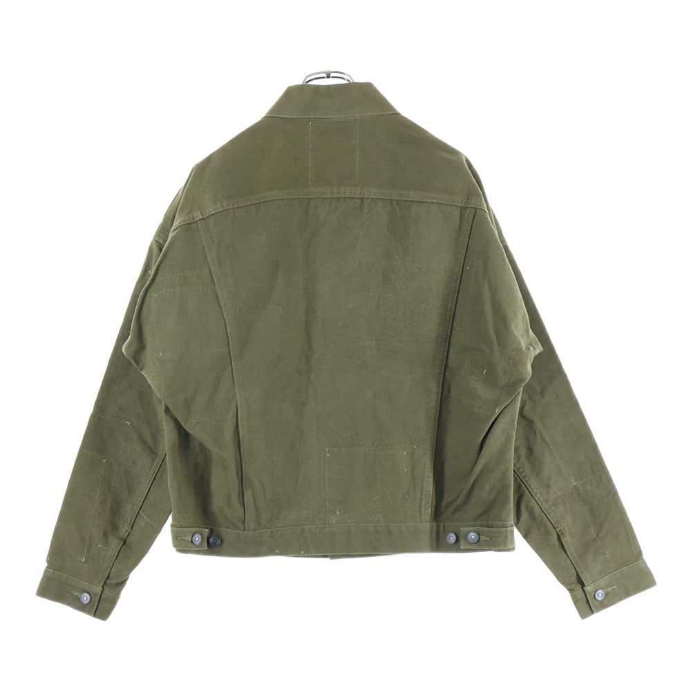 READY MADE(レディメイド) OVERSIZE WORK JACKET ビンテージ加工 オーバーサイズ ワークジャケット カーキー RE-CO-KH-00-00-33