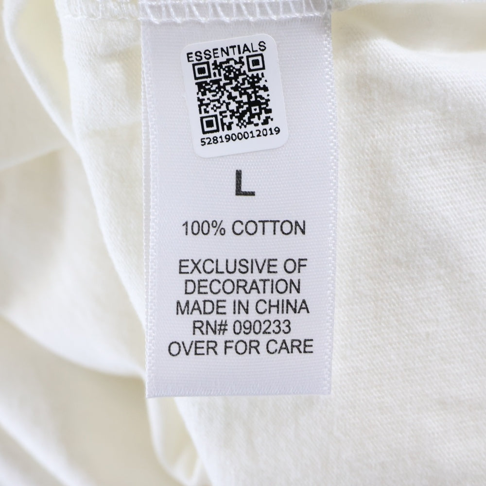 ESSENTIALS FEAR OF GOD(エッセンシャル フィアオブゴッド) BOXY LOGO TEE2 ボクシー ロゴ 半袖Tシャツ カットソー ホワイト
