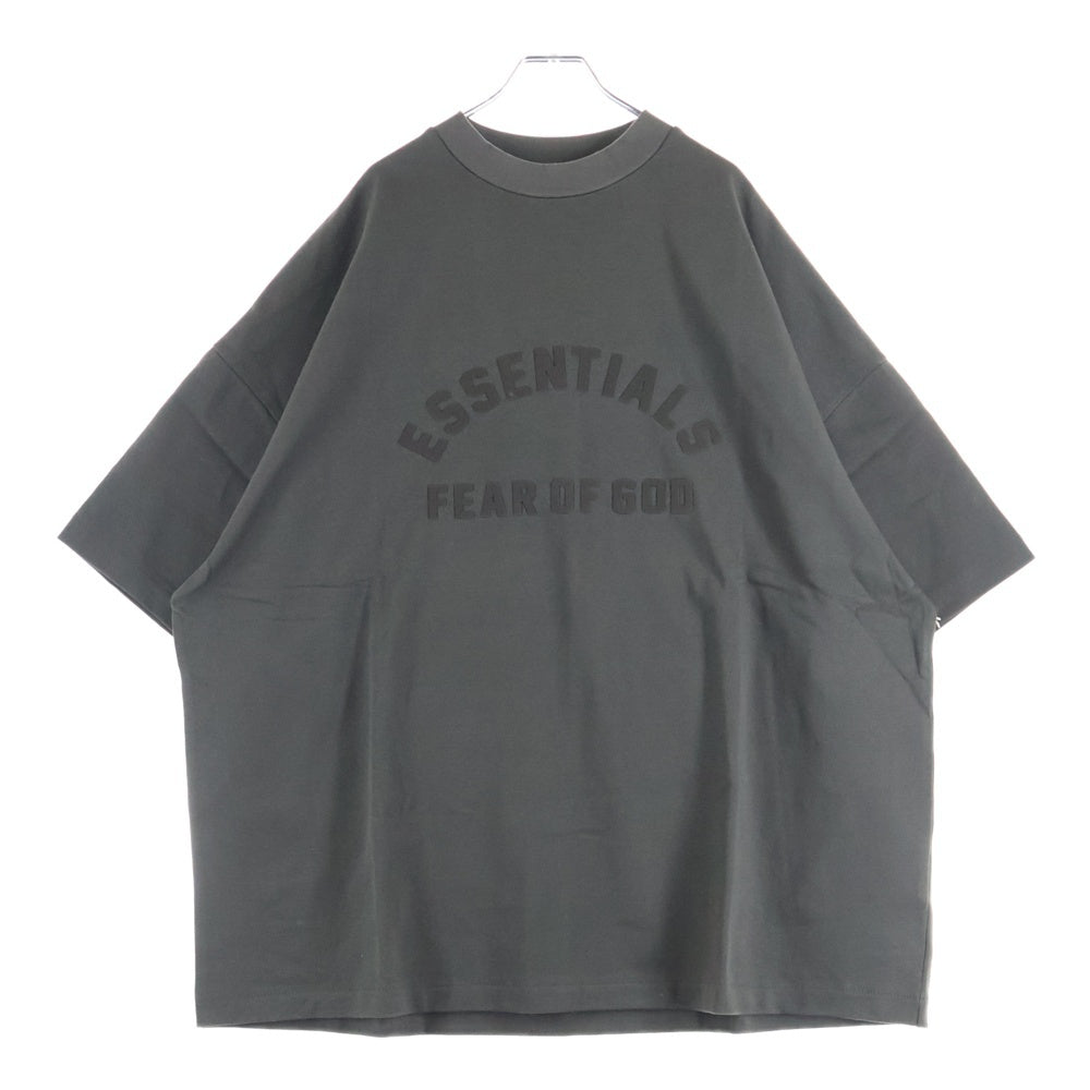 ESSENTIALS FEAR OF GOD(エッセンシャル フィアオブゴッド) 23AW CREWNECK T-SHIRT ロゴプリント クルーネック 半袖Tシャツ カットソー ライトブラック
