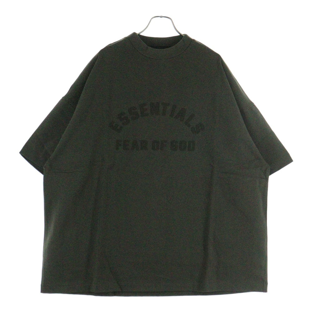 ESSENTIALS FEAR OF GOD(エッセンシャル フィアオブゴッド) 23AW CREWNECK T-SHIRT ロゴプリント クルーネック 半袖Tシャツ カットソー ブラック