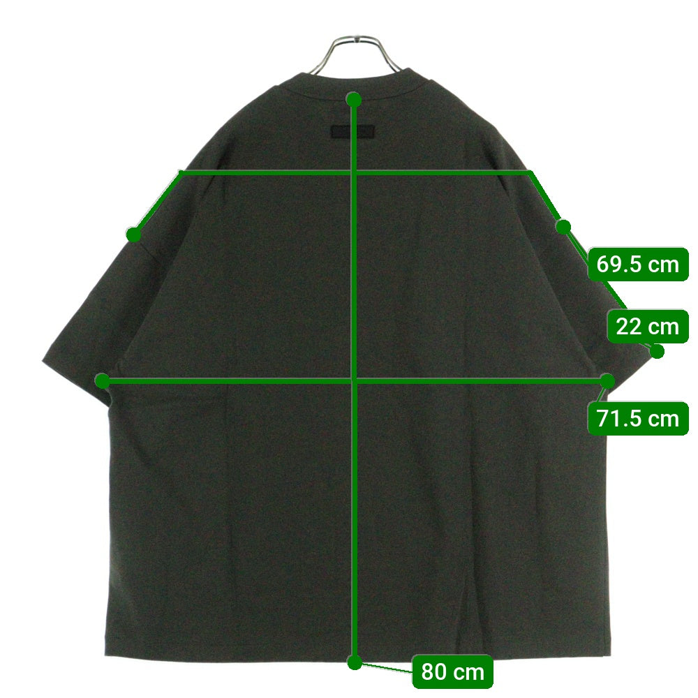 ESSENTIALS FEAR OF GOD(エッセンシャル フィアオブゴッド) 23AW CREWNECK T-SHIRT ロゴプリント クルーネック 半袖Tシャツ カットソー ブラック