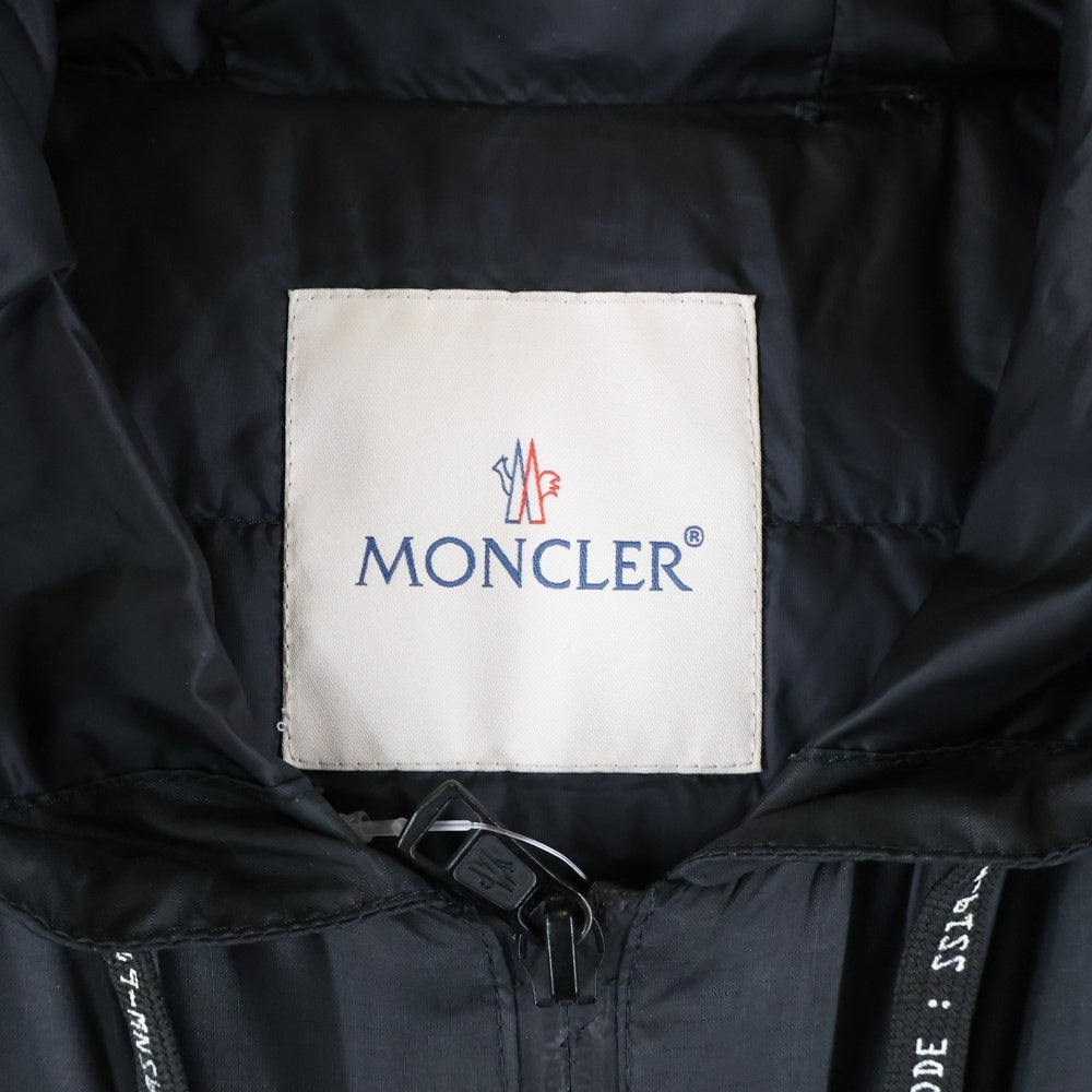 MONCLER GENIUS(モンクレール ジーニアス) 19AW ×FRAGMENT RAVE フラグメントデザイン レイブ ジップアップフーデットダウンジャケット ブラック E109U4130050