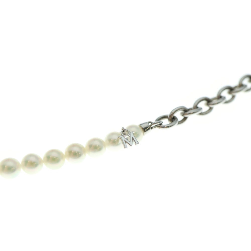 COMME des GARCONS(コムデギャルソン) × MIKIMOTO パール チェーンネックレス ホワイト/シルバー OZ-K807 レディース