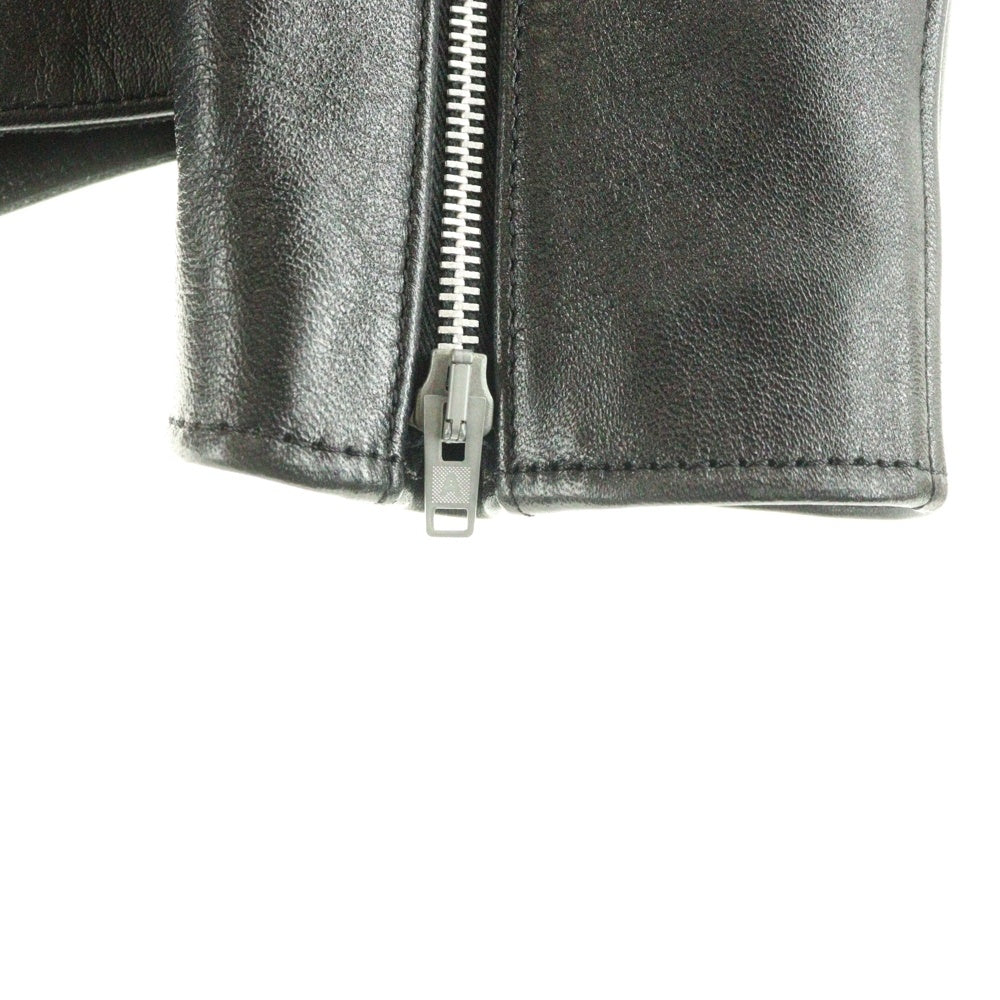 addict clothes(アディクトクローズ) ホースレザー センタージップ ライダースジャケット ブラック