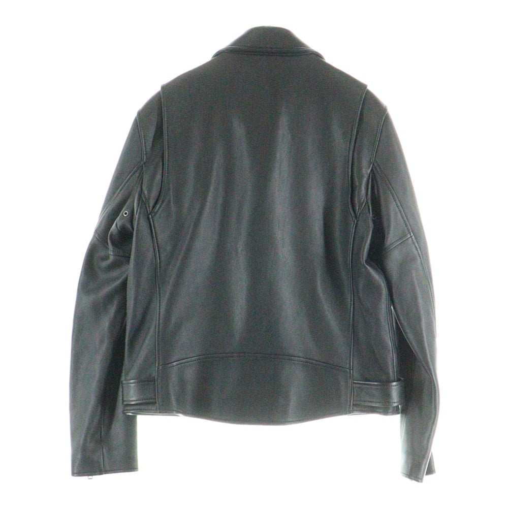 COACH(コーチ) ラムレザー ダブルライダースジャケット ブラック