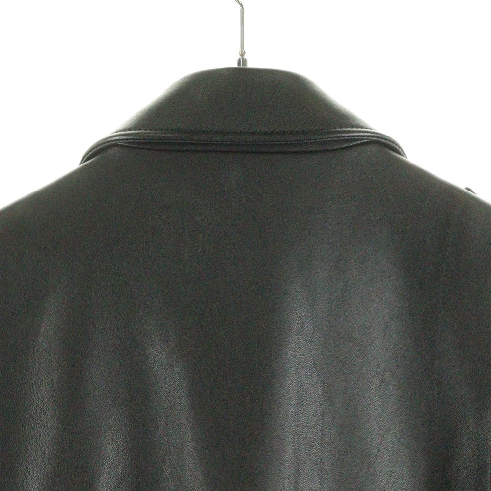 COACH(コーチ) ラムレザー ダブルライダースジャケット ブラック