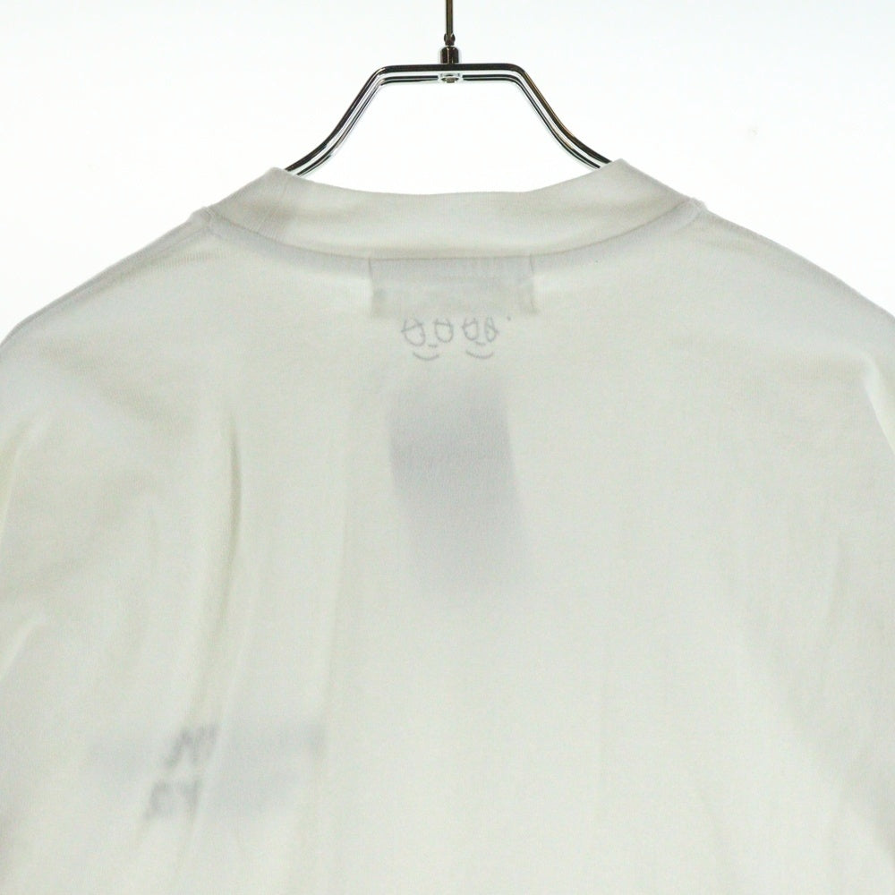 everyone(エブリワン) ligo longsleeve t-shirt ロゴ ロングスリーブTシャツ ホワイト EV23-CS10