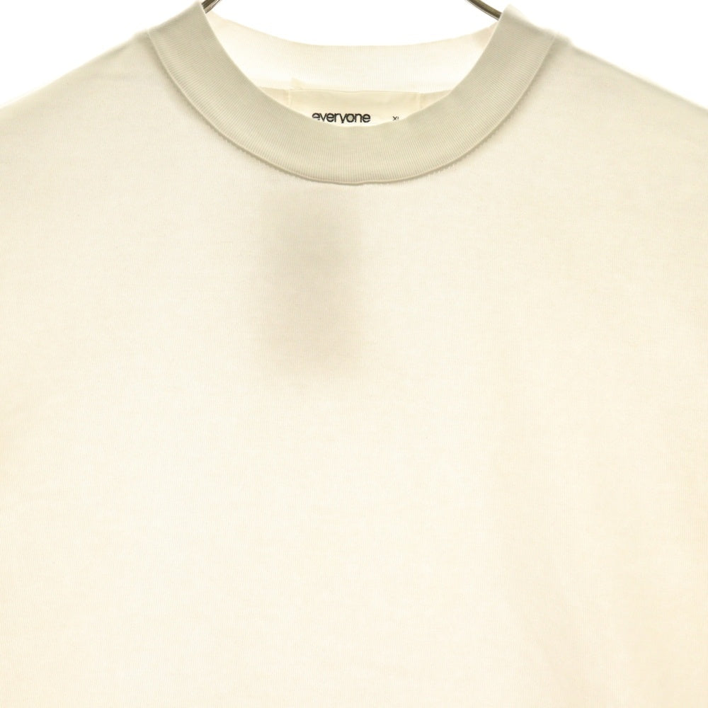 everyone(エブリワン) cotton s/s t-shirt クルーネック 半袖Tシャツ ホワイト EV-CS04