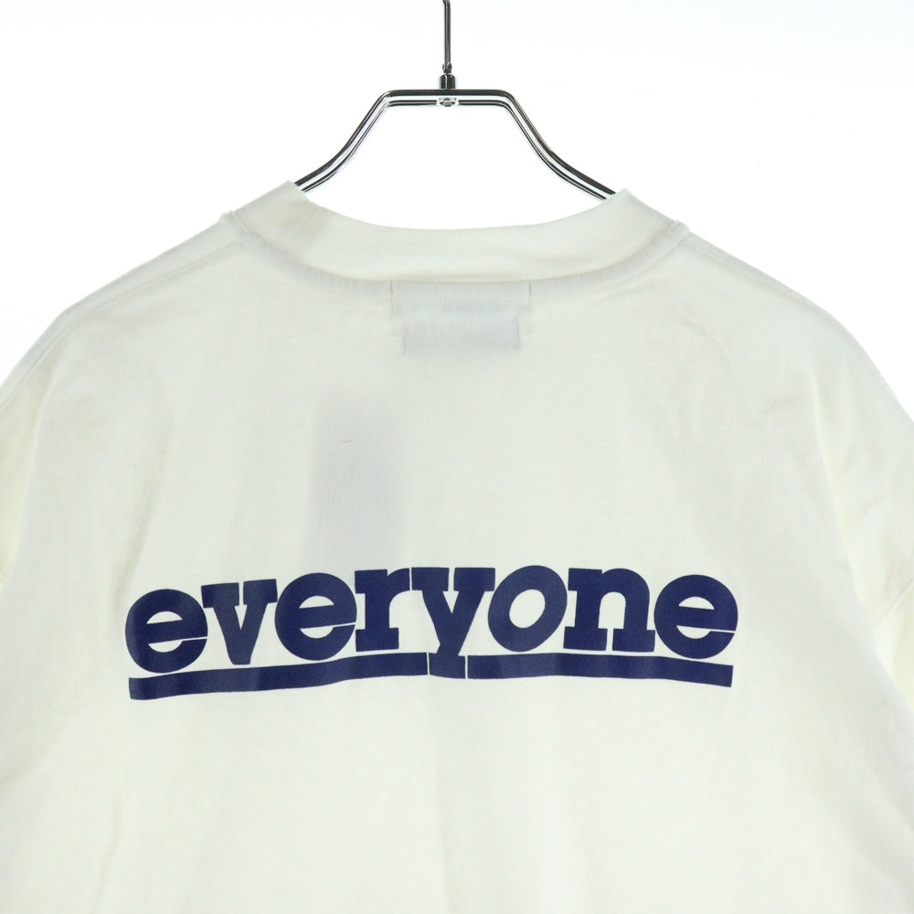 everyone(エブリワン) ×TTT MSW logo t-shirt ロゴ 半袖Tシャツ ホワイト EV23-CS06