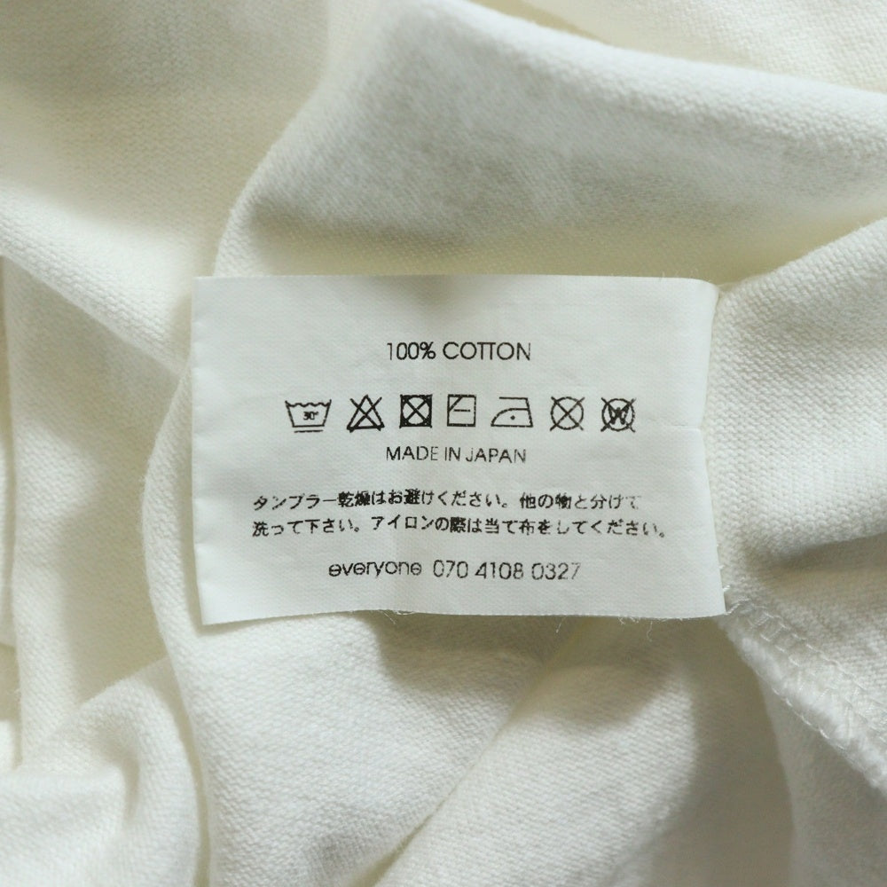 everyone(エブリワン) ×TTT MSW logo t-shirt ロゴ 半袖Tシャツ ホワイト EV23-CS06