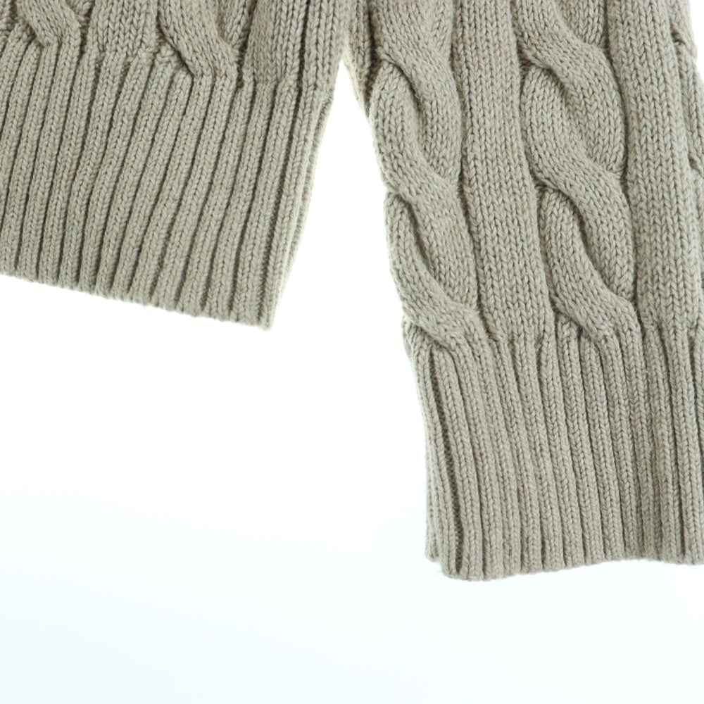 POLO RALPH LAUREN(ポロラルフローレン) ワンポイント ケーブルニットセーター ベージュ