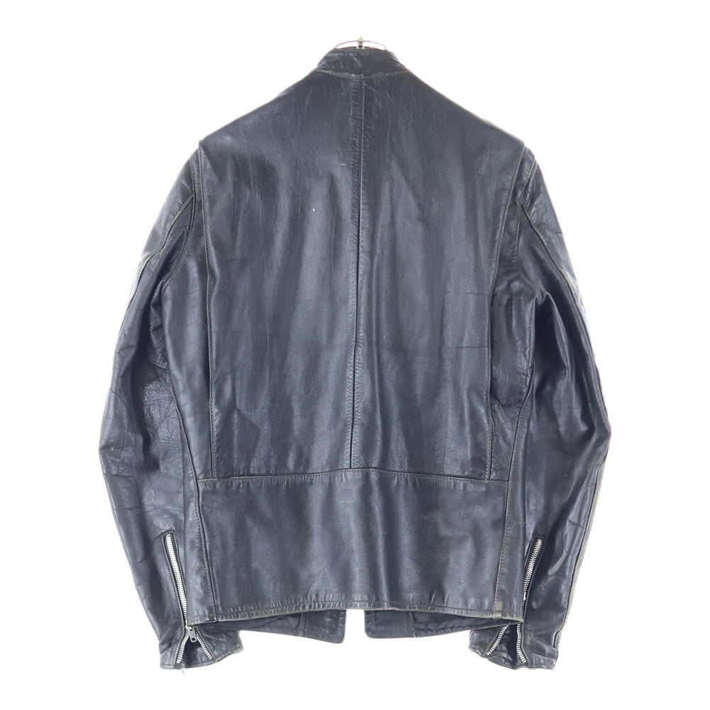 VINTAGE(ヴィンテージ) 70S VINTAGE BROOKS ヴィンテージ ブルックス 涙TALON レザー シングルライダースジャケット ブラック