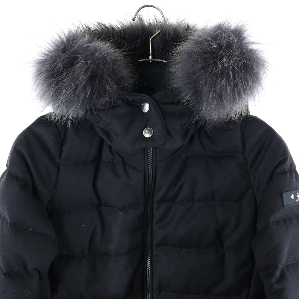 TATRAS(タトラス) 22AW LAVIANA ラビアナ ファー フーデッド ダウンコート ジャケット レディース ブラック LTAT22A4571