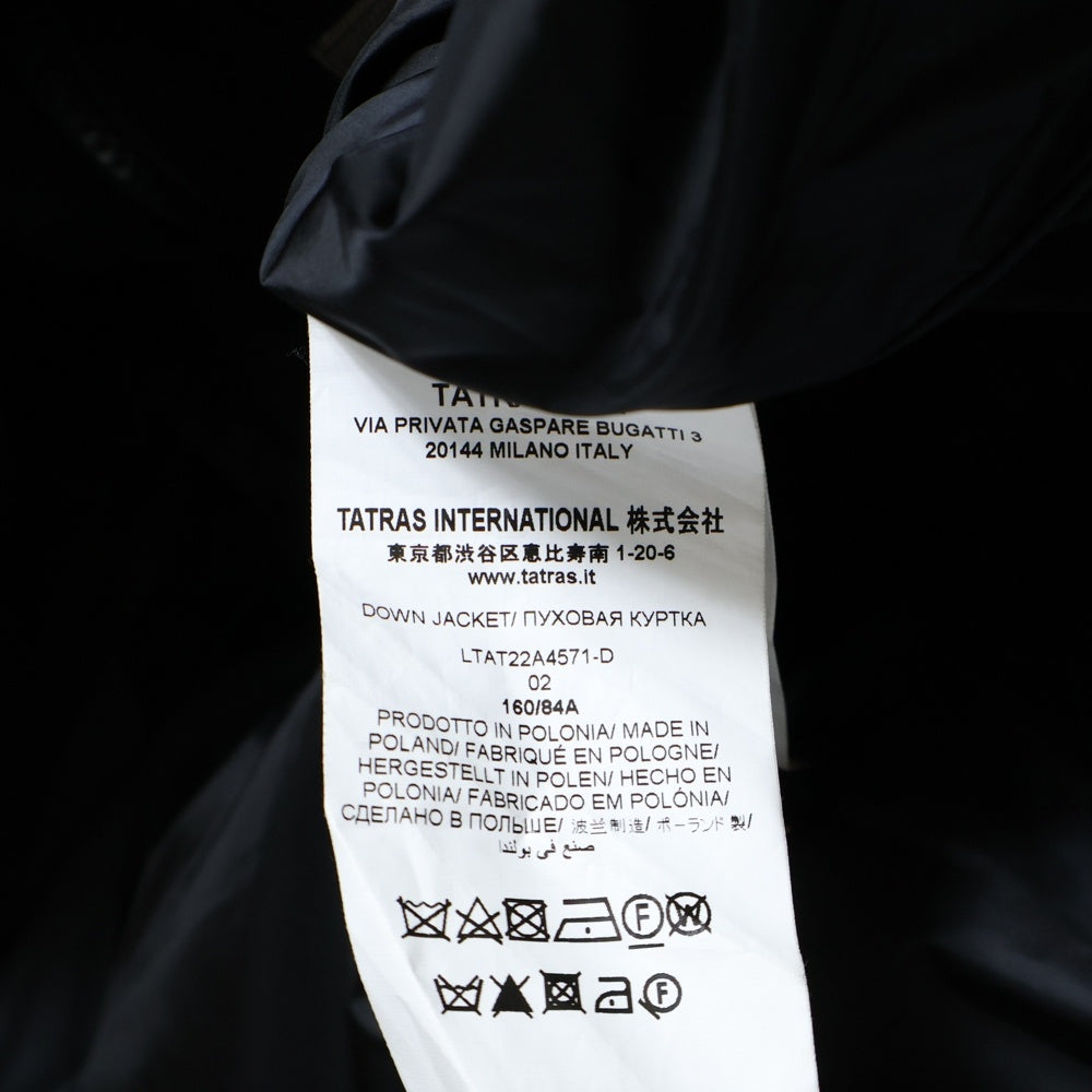 TATRAS(タトラス) 22AW LAVIANA ラビアナ ファー フーデッド ダウンコート ジャケット レディース ブラック LTAT22A4571