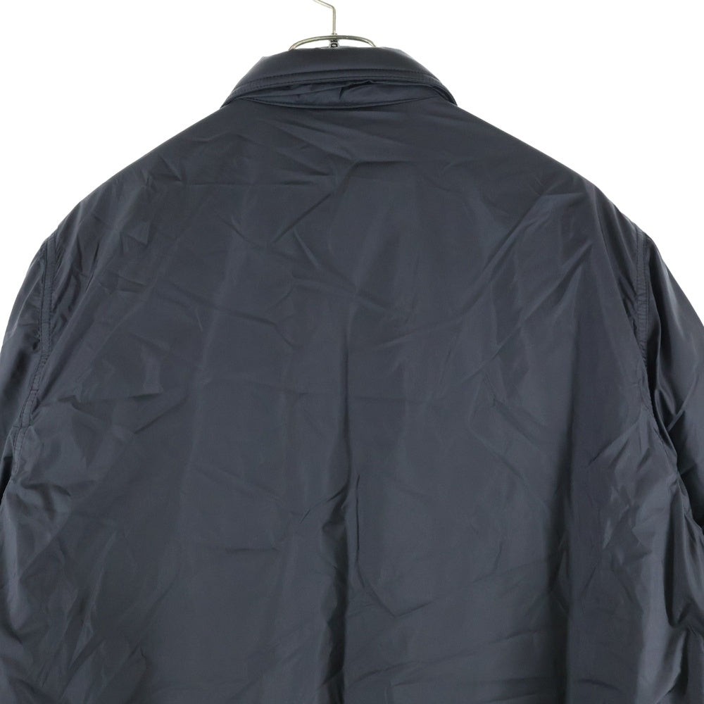 Rick Owens DRKSHDW(リックオウエンス ダークシャドウ) 21AW WOVEN PADDED SNAPFRONT JACKET 中綿 スナップコーチジャケット ブルゾン ブラック DU02A3782-ND