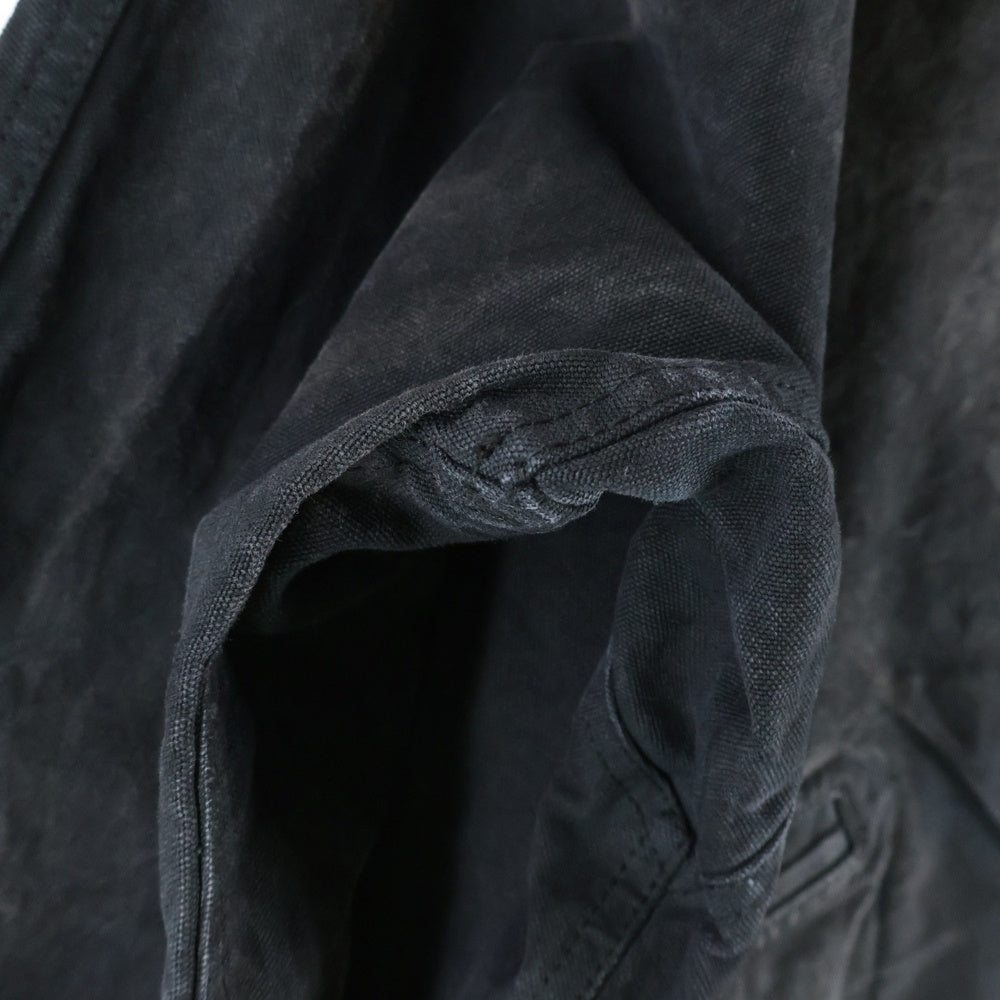 J.W.ANDERSON(ジェー ダブリュー アンダーソン) LOGO PATCH WASHED JACKET バックロゴパッチ ウォッシュ加工 ジップアップデニムジャケット ブラック JK0224PG1198999