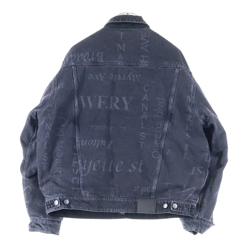 SUPREME(シュプリーム) 24AW ×Martine Rose Reversible Trucker Jacket マーティンローズ リバーシブル デニム キルティング トラッカージャケット ブラック