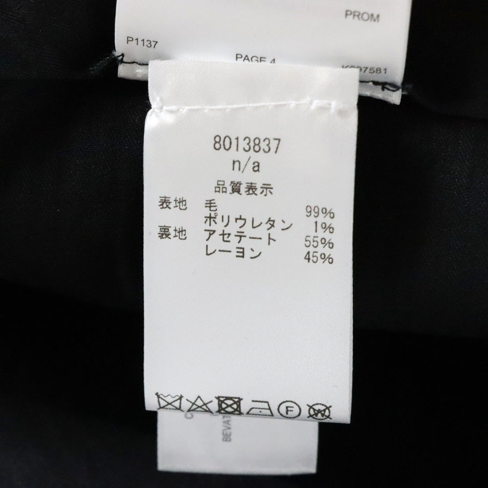 BURBERRY(バーバリー) PINSTRIPED WOOL TROUSERS ピンストライプ ウールスラックス パンツ ブラック 8013837