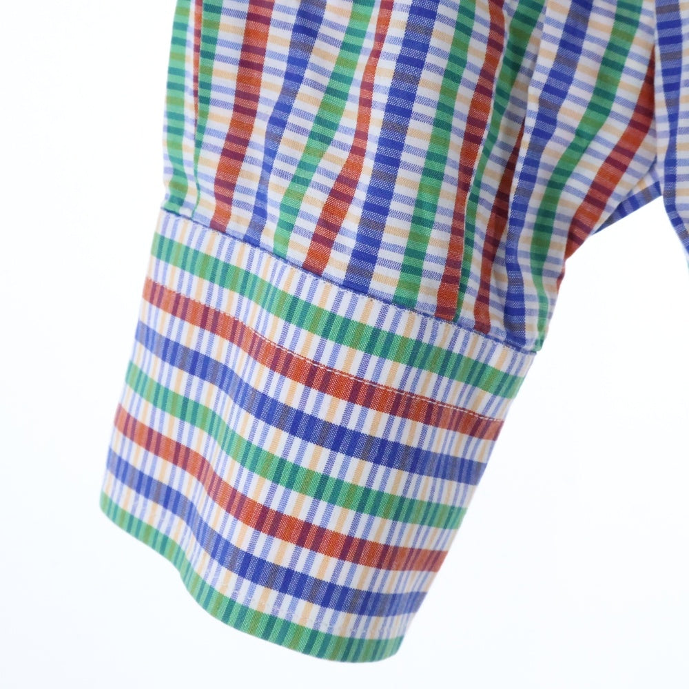 ETRO(エトロ) 7B 胸ポケット チェック柄 長袖シャツ マルチ