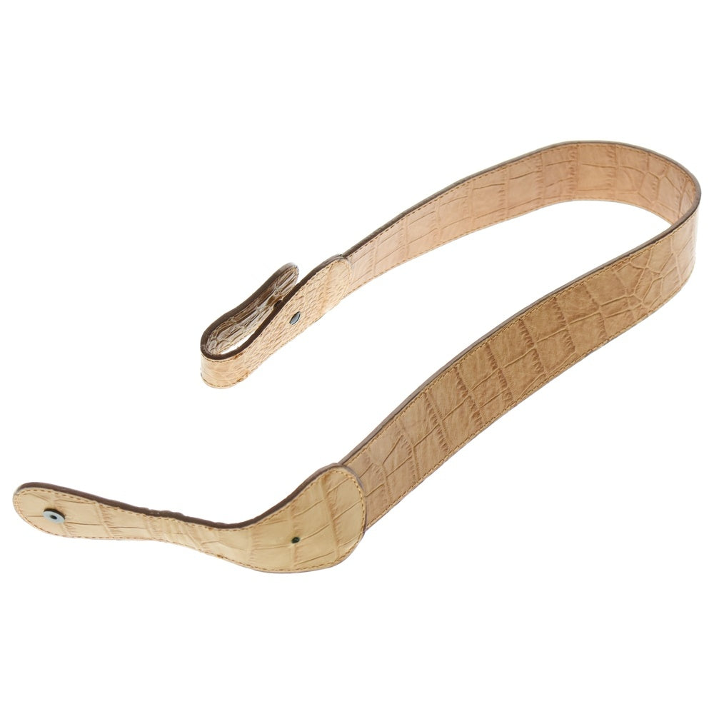 EMPORIO ARMANI(エンポリオアルマーニ) クロコ型押し 2WAY レザーショルダーバッグ ハンドバッグ ブラウン