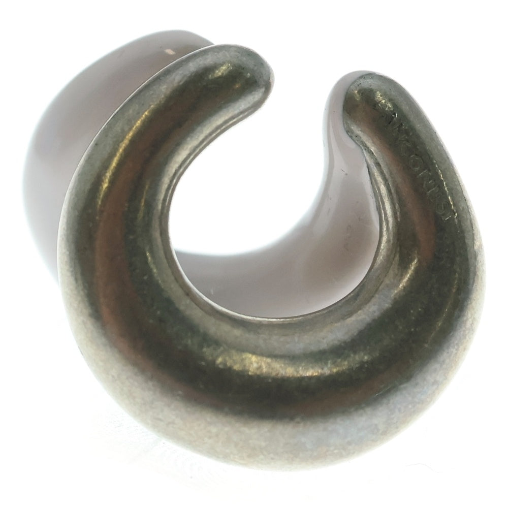 NO BRAND(ノーブランド) 23SS PANCONESI パンコネージ DOUBLE MOON ダブル ムーン フープイアリング イヤーカフ シルバー S23-EA021-S