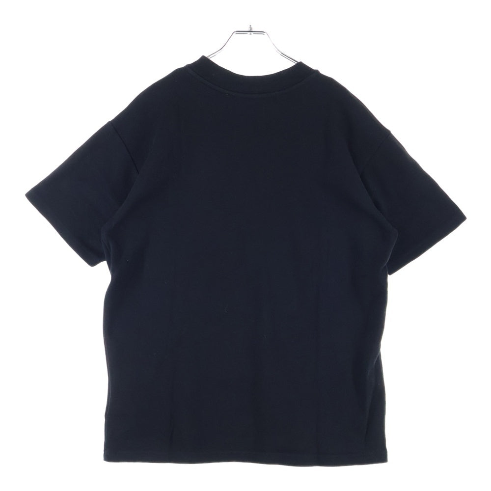 OFF-WHITE(オフホワイト) フロントロゴデザインプリント モックネック カットソー 半袖Tシャツ レディース ブラック OWAA072R21JER001