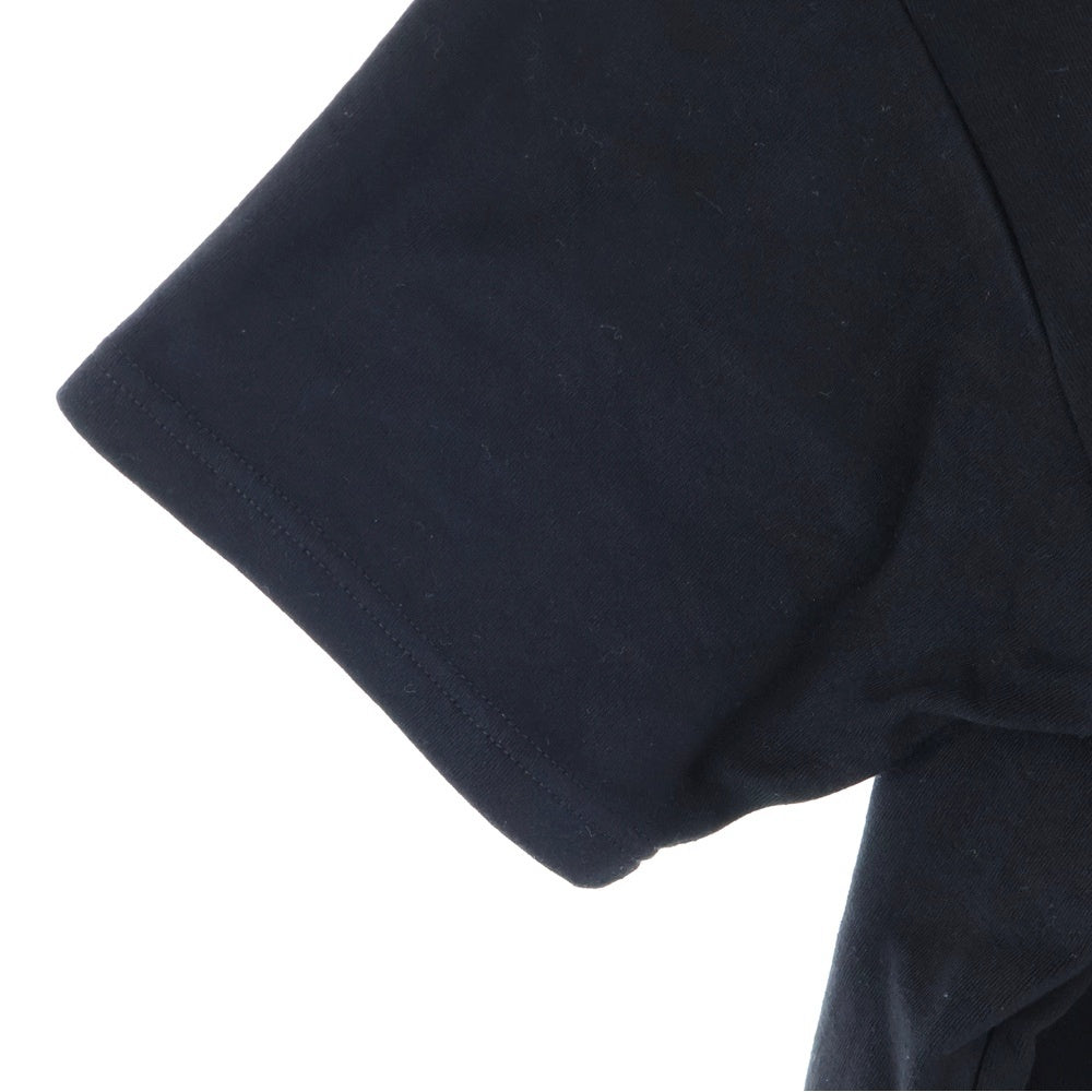 OFF-WHITE(オフホワイト) フロントロゴデザインプリント モックネック カットソー 半袖Tシャツ レディース ブラック OWAA072R21JER001