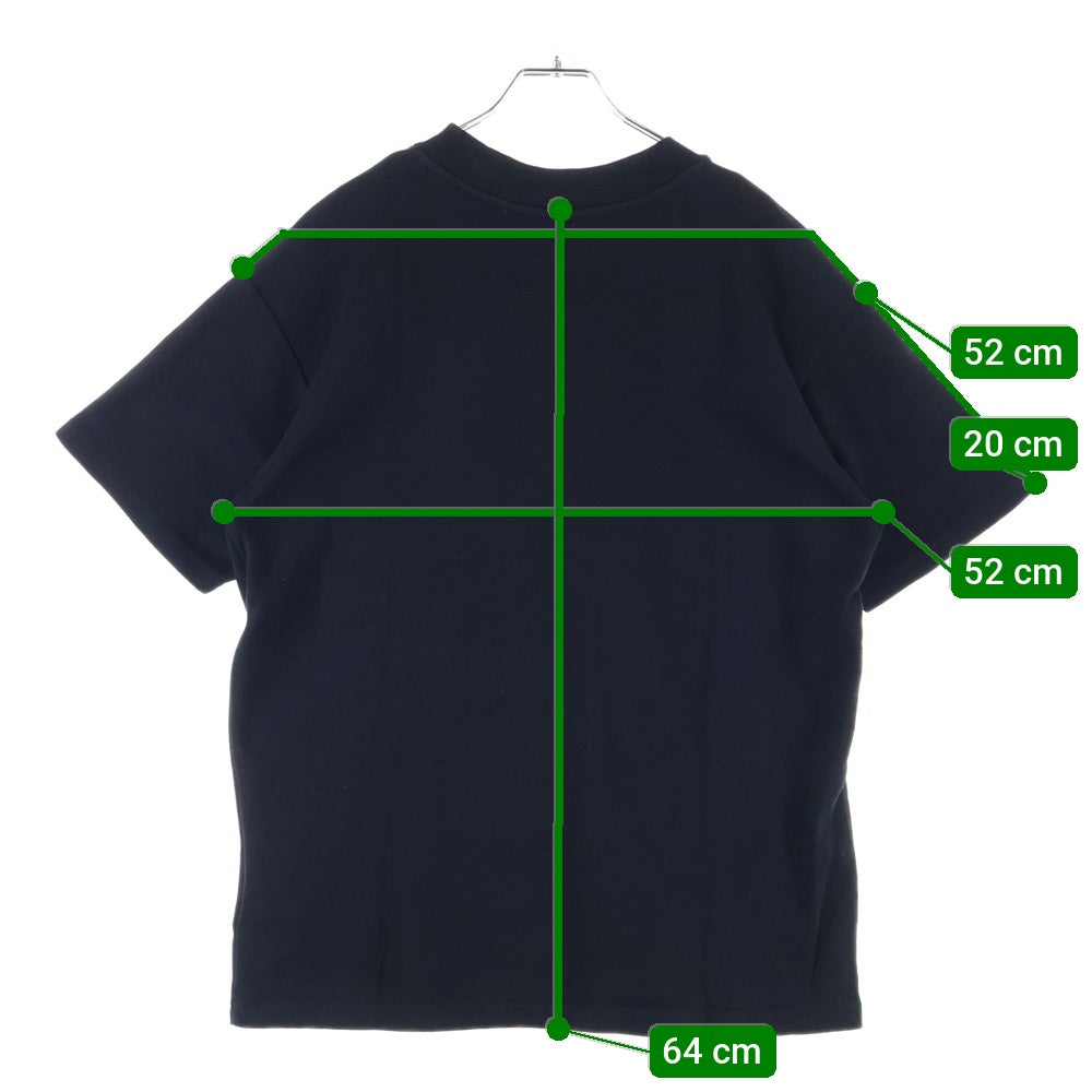 OFF-WHITE(オフホワイト) フロントロゴデザインプリント モックネック カットソー 半袖Tシャツ レディース ブラック OWAA072R21JER001