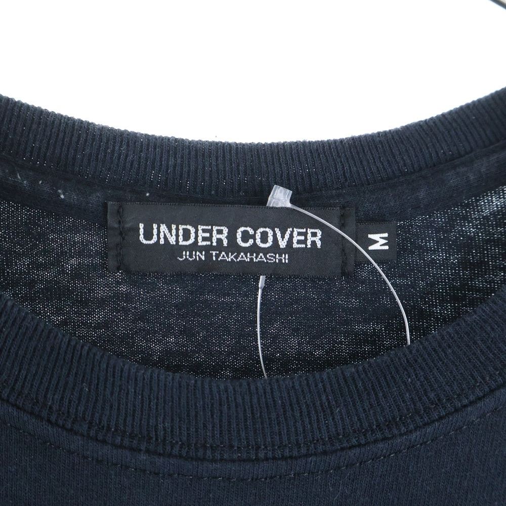 UNDERCOVER(アンダーカバー) DAY OF DESTRUCTION 破壊の日 フロントプリント クルーネック カットソー 半袖Tシャツ ブラック