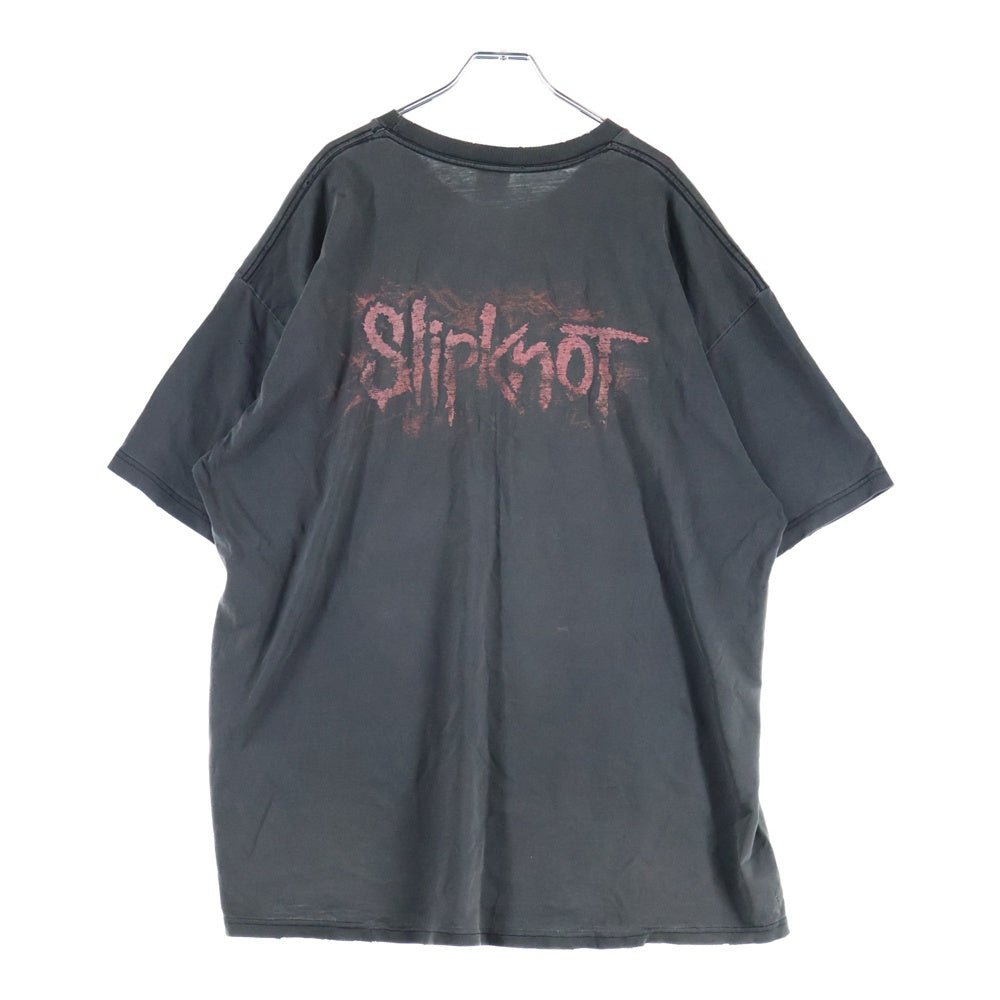 VINTAGE(ヴィンテージ) 00S VINTAGE SLIPKNOT 2001 TOUR T-SHIRT ヴィンテージ スリップノット ツアー クルーネック半袖Tシャツ カットソー ブラック