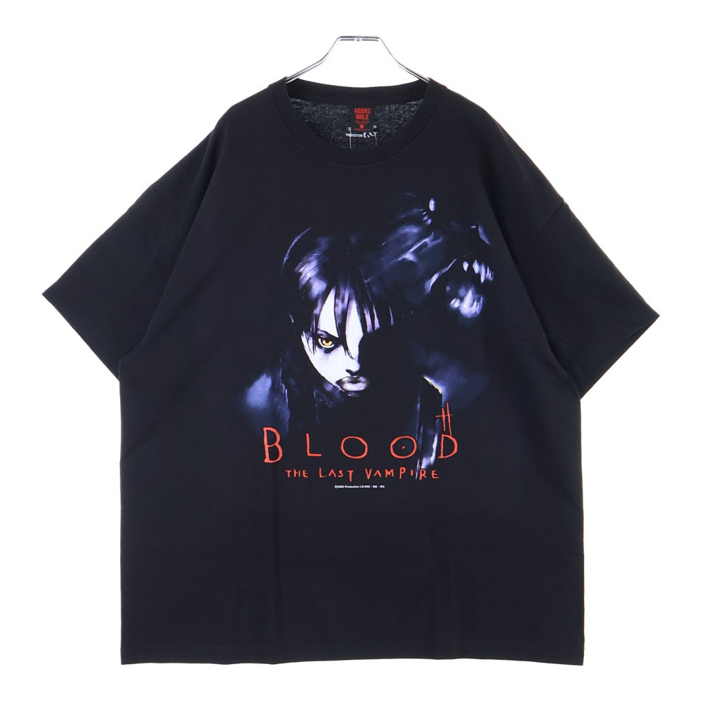 GEEKSRULE(ギークスルール) ×BLOOD THE LAST VAMPIRE ブラッド ザ ラスト ヴァンパイア クルーネック半袖プリントTシャツ カットソー ブラック
