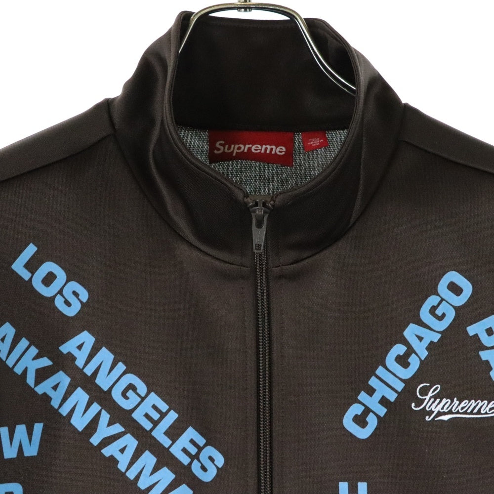 SUPREME(シュプリーム) 25SS Worldwide Tricot Track Jacket ワールドワイド トリコット トラックジャケット ブラウン/ブルー
