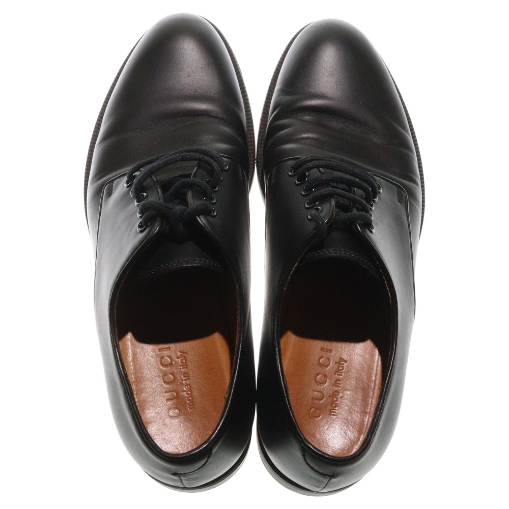 GUCCI(グッチ) シェリーライン レースアップ レザー ドレスシューズ ブラック 295116
