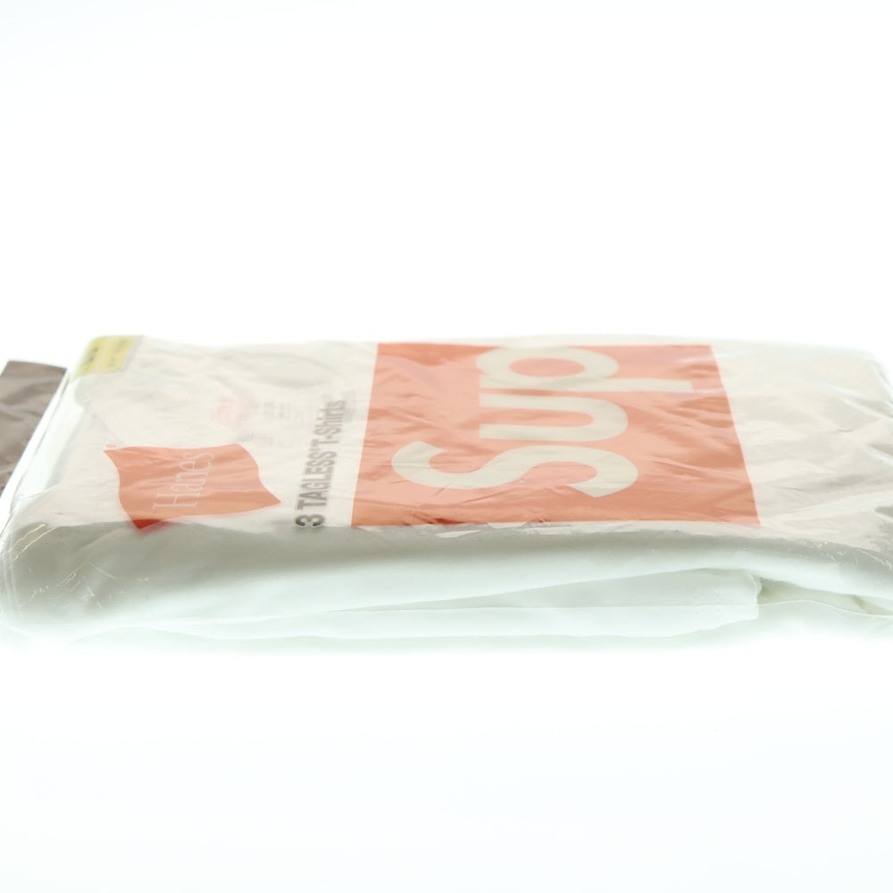 SUPREME(シュプリーム) ×HANES Tagless Tees 3pack ヘインズ タグレス スリーパック 半袖Tシャツ カットソー ホワイト