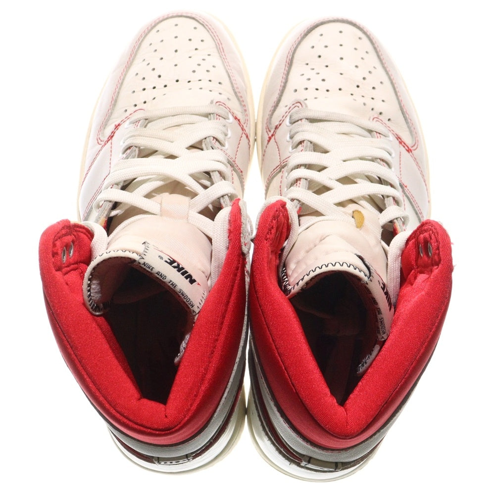 NIKE(ナイキ) 【観賞用 2009年製】 AIR JORDAN 1 RETRO HIGH DMP BULLS エアジョーダン1 レトロ ディフェンディングモーメントパック ハイカットスニーカー US9/27cm 332550-061