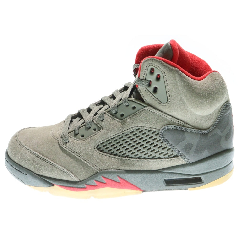 NIKE(ナイキ) AIR JORDAN 5 RETRO DARK STUCCO エアジョーダン5 レトロ ダークスタッコ ハイカットスニーカー グレー US9/27cm 136027-051