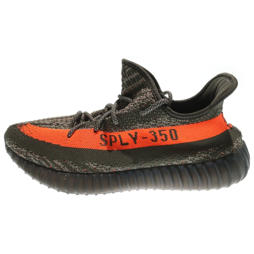adidas(アディダス) YEEZY BOOST 350 V2 CABON BELUGA イージーブースト350V2 カーボンベルーガ ローカットスニーカー カーキ/オレンジ US9.5/27.5cm HQ7045