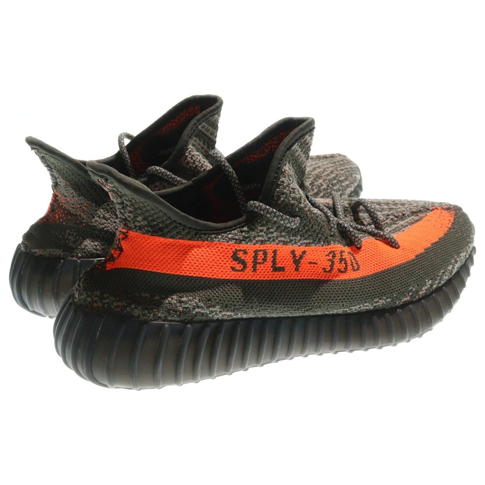 adidas(アディダス) YEEZY BOOST 350 V2 CABON BELUGA イージーブースト350V2 カーボンベルーガ ローカットスニーカー カーキ/オレンジ US9.5/27.5cm HQ7045