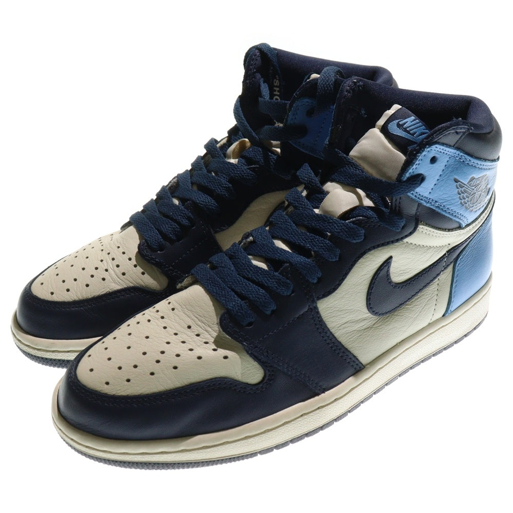 NIKE(ナイキ) AIR JORDAN 1 RETRO HIGH OG OBSIDIAN UNIVERSITY BLUE エアジョーダン1 レトロ OG オブシディアン ユニバーシティブルー ハイカットスニーカー 555088-140