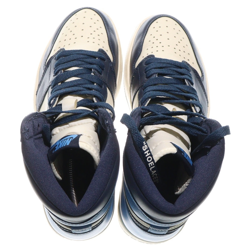 NIKE(ナイキ) AIR JORDAN 1 RETRO HIGH OG OBSIDIAN UNIVERSITY BLUE エアジョーダン1 レトロ OG オブシディアン ユニバーシティブルー ハイカットスニーカー 555088-140