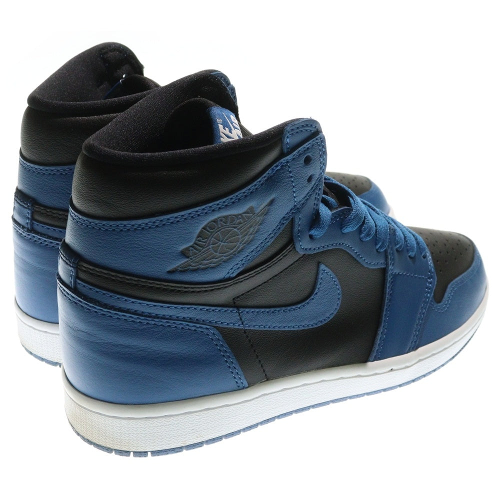 NIKE(ナイキ) AIR JORDAN 1 RETRO HIGH OG DARK MARINA BLUE エアジョーダン1 レトロ ダークマリーナブルー ハイカットスニーカー ブラック/ブルー US9/27cm 555088-404