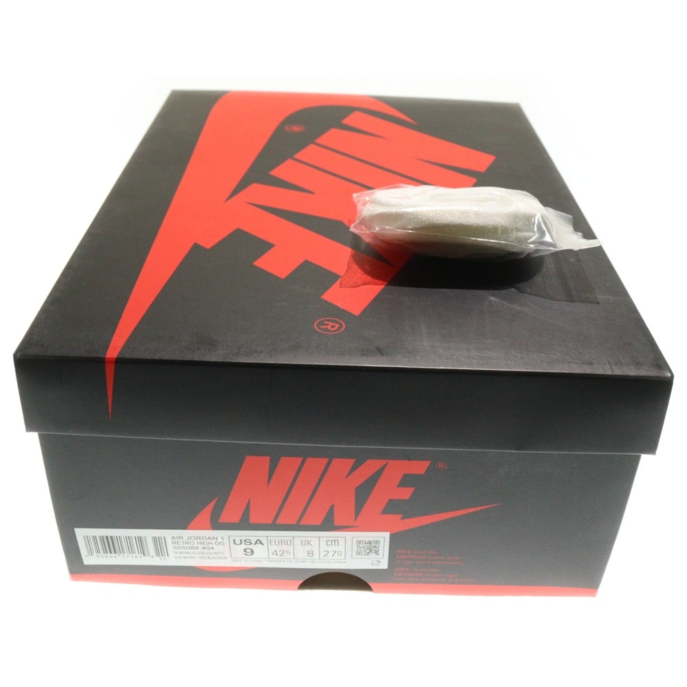 NIKE(ナイキ) AIR JORDAN 1 RETRO HIGH OG DARK MARINA BLUE エアジョーダン1 レトロ ダークマリーナブルー ハイカットスニーカー ブラック/ブルー US9/27cm 555088-404